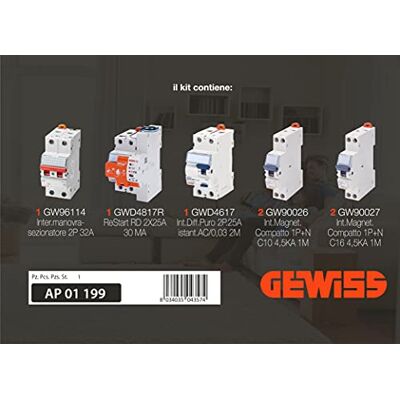 Gewiss Kit de centralita 64/8 Restart RD 25A Gewiss Kit de centralita 64/8 Restart RD 25A