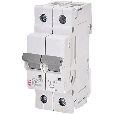ETI Disyuntor de protección de circuito MAT P10 1-polo + N, 10kA, B10, REG ETI Disyuntor de protección de circuito MAT P10 1-polo + N, 10kA, B10, REG
