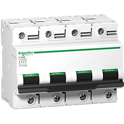 Schneider Electric Interruptor Automático Magnetotérmico C120N, 4P, 80A, curva D Schneider Electric Interruptor Automático Magnetotérmico C120N, 4P, 80A, curva D
