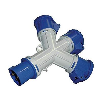 Brennenstuhl Distribuidor de energía - 3 tomas CEE - 230V/16A - IP44 - 3 polos Brennenstuhl Distribuidor de energía - 3 tomas CEE - 230V/16A - IP44 - 3 polos
