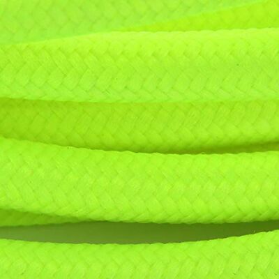 CHACON Cable Textil Silk, 3 m, Amarillo Fluorescente CHACON Cable Textil Silk, 3 m, Amarillo Fluorescente