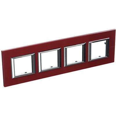 Legrand Bticino Axolute Ax-Placa 2X4M Hor Rojo China Legrand Bticino Axolute Ax-Placa 2X4M Hor Rojo China