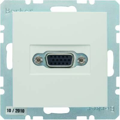 Hager Toma VGA con torn. S/B bl.polar,mat Hager Toma VGA con torn. S/B bl.polar,mat