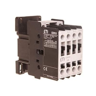 ETI Polam Eticon Contacto 3 polos 18A 230V - Relé de potencia ETI Polam Eticon Contacto 3 polos 18A 230V - Relé de potencia