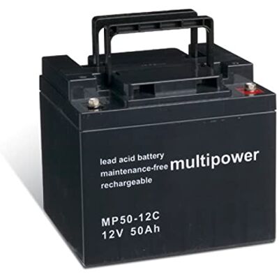 Powery Batería Plomo-sellada (multipower) para Silla de Ruedas Eléctrica Quickie Samba cíclica Powery Batería Plomo-sellada (multipower) para Silla de Ruedas Eléctrica Quickie Samba cíclica