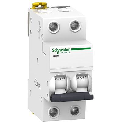 Schneider Electric A9K17232 Interruptor Automático Magnetotérmico, Ik60N, 2P, 32 A, Curva C Schneider Electric A9K17232 Interruptor Automático Magnetotérmico, Ik60N, 2P, 32 A, Curva C