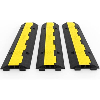 VEVOR - Protector de cables 3-Pack - 2-Canales - 101x25x5cm - Cobertor de cables VEVOR - Protector de cables 3-Pack - 2-Canales - 101x25x5cm - Cobertor de cables