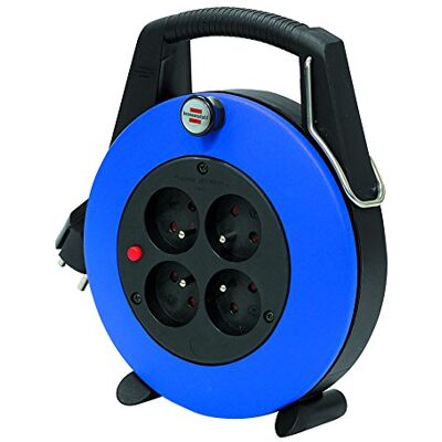 Brennenstuhl 1102501 Confort-Line CL-L Enrollador de cable eléctrico (5 m, H05VV-F 3G1,0), azul, Brennenstuhl 1102501 Confort-Line CL-L Enrollador de cable eléctrico (5 m, H05VV-F 3G1,0), azul,