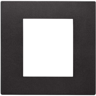 Vimar serie Línea Placa 2 módulos, tecnopolímero, negro Vimar serie Línea Placa 2 módulos, tecnopolímero, negro