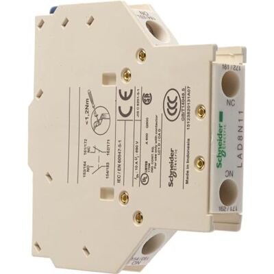 Schneider Electric LAD8N02 TeSys D, Bloque de contactos aux, 2 NC, conexión por tornillo Schneider Electric LAD8N02 TeSys D, Bloque de contactos aux, 2 NC, conexión por tornillo