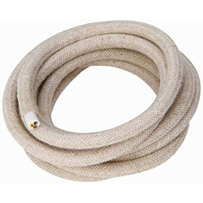 Kopp H03 VV-F Cable textil (3 x 0,75 mm, lino natural) Kopp H03 VV-F Cable textil (3 x 0,75 mm, lino natural)