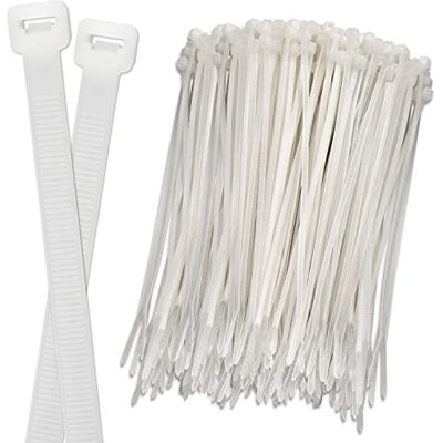 ISOLATECH 100 Uds. bridas para cables blancas 100mm x 2,5mm ISOLATECH 100 Uds. bridas para cables blancas 100mm x 2,5mm