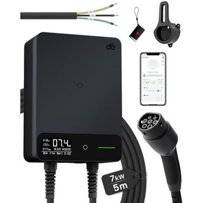 Wallbox 7.4kW - Cable Tipo 2 5m - App - Estación de carga Wallbox 7.4kW - Cable Tipo 2 5m - App - Estación de carga