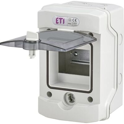 ETI ECH-4G Distribuidor (1 fila, 4 módulos para espacios húmedos, plástico) ETI ECH-4G Distribuidor (1 fila, 4 módulos para espacios húmedos, plástico)