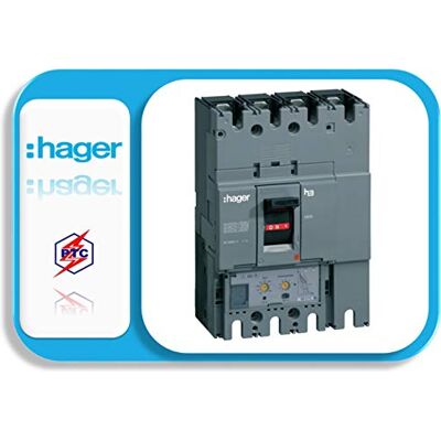 Hager Interruptor automático de caja moldeada , 4P4D, 50kA, 630A, LSI Hager Interruptor automático de caja moldeada , 4P4D, 50kA, 630A, LSI