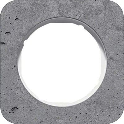 Hager Marco 1 elemento r1 hormigon/blanco polar Hager Marco 1 elemento r1 hormigon/blanco polar