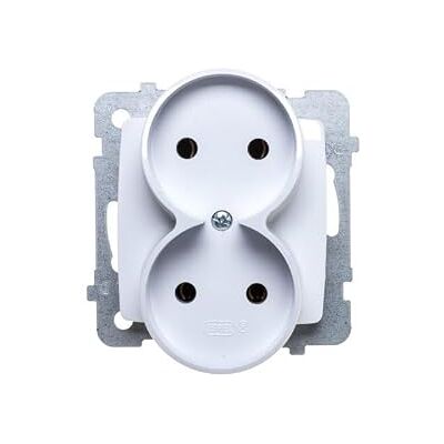 Ospel Toma de Corriente IP20, 16 A, 71 mm, 48 mm, 71 mm, Color Blanco Ospel Toma de Corriente IP20, 16 A, 71 mm, 48 mm, 71 mm, Color Blanco