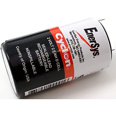 Powery Enersys / Hawker Batería Plomo, Pila Recargable de Plomo D Cyclon 0810-0004 2V 2,5Ah Powery Enersys / Hawker Batería Plomo, Pila Recargable de Plomo D Cyclon 0810-0004 2V 2,5Ah