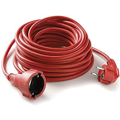 Famatel – Cable alargador rojo 10 metros Corriente para Exteriores Protección Infantil Con una alta flexibilidad y resistencia TT 16A 250V Rojo Famatel – Cable alargador rojo 10 metros Corriente para Exteriores Protección Infantil Con una alta flexibilidad y resistencia TT 16A 250V Rojo