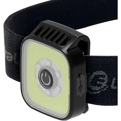 Electraline Mini linterna frontal LED compacta de 115 lúmenes, tecnología COB, batería recargable de 400 mAh Electraline Mini linterna frontal LED compacta de 115 lúmenes, tecnología COB, batería recargable de 400 mAh