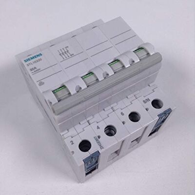 Siemens Interruptor 70mm 400v 4 módulos 35mm2 3 polos+neutro 32a Siemens Interruptor 70mm 400v 4 módulos 35mm2 3 polos+neutro 32a