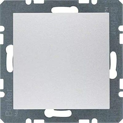 Hager Berker tapa ciega c/bastidor aluminio series s1/b3/b7 Ref. 6512520080 Hager Berker tapa ciega c/bastidor aluminio series s1/b3/b7 Ref. 6512520080