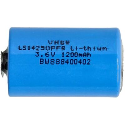 vhbw Batería celda Redonda Litio LS14250 reemplaza 1/2 AA LS14250PFR vhbw Batería celda Redonda Litio LS14250 reemplaza 1/2 AA LS14250PFR