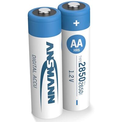 Ansmann 5035082 Mignon Tipo AA 2850mAh Pila Altamente capacitiva Profesional/Multiuso, Foto Digital, 2 Unidades Ansmann 5035082 Mignon Tipo AA 2850mAh Pila Altamente capacitiva Profesional/Multiuso, Foto Digital, 2 Unidades