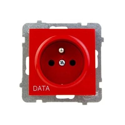 Ospel Toma de corriente IP20 (16 A, 71 mm, 39 mm, 71 mm), color blanco Ospel Toma de corriente IP20 (16 A, 71 mm, 39 mm, 71 mm), color blanco