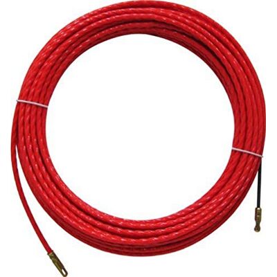 Electraline Sonda Tiracavi Poliéster Acero, 14 m, Diametro 4 mm, surtido: colores aleatorios Electraline Sonda Tiracavi Poliéster Acero, 14 m, Diametro 4 mm, surtido: colores aleatorios