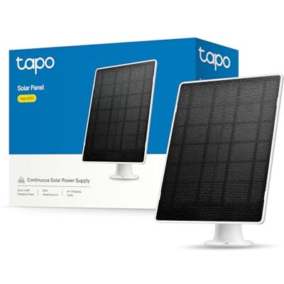 TP-Link Tapo A202 Panel Solar para cámaras Tapo (4,5 W, IP65, ángulo Ajustable, Cable 4 m) – Fuente de energía Continua para cámaras con batería TP-Link Tapo A202 Panel Solar para cámaras Tapo (4,5 W, IP65, ángulo Ajustable, Cable 4 m) – Fuente de energía Continua para cámaras con batería