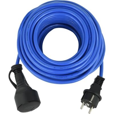 Electraline 01681 Cable alargador eléctrico (5 m, para Exteriores, IP44, Cable Especial AT-N05V3V3-F 3G1.5, utilizable hasta -35 °C, Resistente a los Rayos UV, aceites y temperaturas ectremas Electraline 01681 Cable alargador eléctrico (5 m, para Exteriores, IP44, Cable Especial AT-N05V3V3-F 3G1.5, utilizable hasta -35 °C, Resistente a los Rayos UV, aceites y temperaturas ectremas