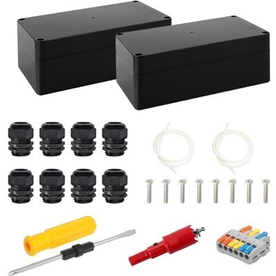 Kehigovi 2 Piezas Caja Estanca Exterior Electrica, Caja Conexiones Electricas Kehigovi 2 Piezas Caja Estanca Exterior Electrica, Caja Conexiones Electricas