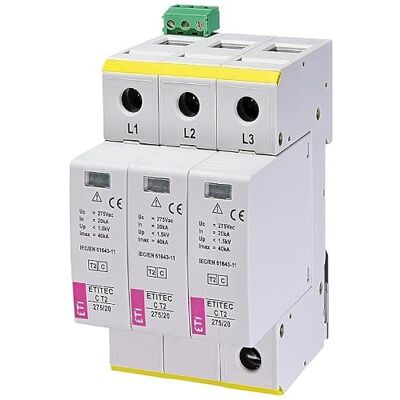 ETI Pararrayos TEC C T2 275/20 3+0 RC, REG ETI Pararrayos TEC C T2 275/20 3+0 RC, REG