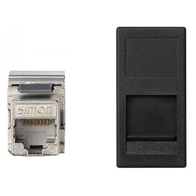 Simon PL K45 1/2 MEC V&D PLANA C/GUARDAP CON 1 CONECTOR CAT6 FTP Simon PL K45 1/2 MEC V&D PLANA C/GUARDAP CON 1 CONECTOR CAT6 FTP