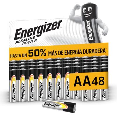 Baterías AAA Energizer - Potencia Alcalina - 48 Pack Baterías AAA Energizer - Potencia Alcalina - 48 Pack