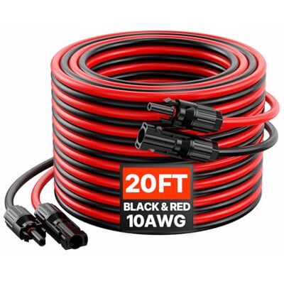 Vevor - 6.1m 10 AWG - 2 piezas - Solar panel extension cable Vevor - 6.1m 10 AWG - 2 piezas - Solar panel extension cable