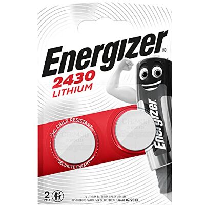 Energizer CR2430 Pilas de botón de Litio Paquete de 2 Unidades Energizer CR2430 Pilas de botón de Litio Paquete de 2 Unidades