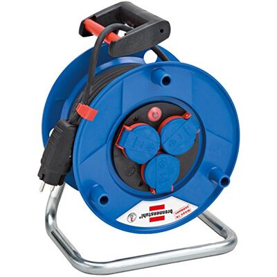 Brennenstuhl 1236606 enrollacables 50 m Serie Garant ST Enchufe Schuko, Enchufe Schuko y 3 enchufes Schuko con Tapas autochiudenti, (IP 44) Brennenstuhl 1236606 enrollacables 50 m Serie Garant ST Enchufe Schuko, Enchufe Schuko y 3 enchufes Schuko con Tapas autochiudenti, (IP 44)