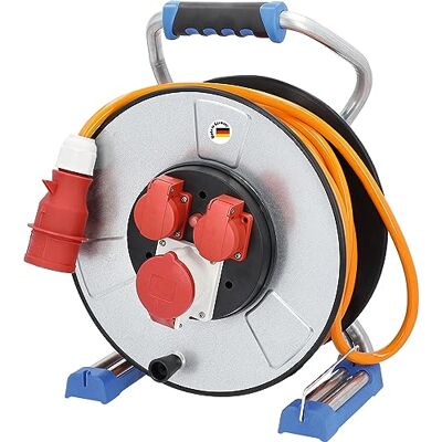 as - Schwabe as Schwabe IronCoat Xperts enrollacables CEE 25 m H07BQ-F 5G2,5, IP44 exterior, 2 tomas de corriente con toma de tierra y 1 toma CEE 400 V 5 polos, Interruptor térmico, Made in Germany as - Schwabe as Schwabe IronCoat Xperts enrollacables CEE 25 m H07BQ-F 5G2,5, IP44 exterior, 2 tomas de corriente con toma de tierra y 1 toma CEE 400 V 5 polos, Interruptor térmico, Made in Germany