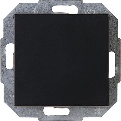 Kopp Athenis Interruptor de cruz, IP20, acabado mate, color negro Kopp Athenis Interruptor de cruz, IP20, acabado mate, color negro