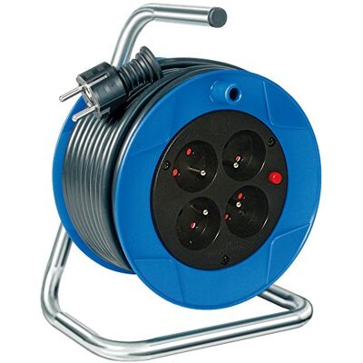 Brennenstuhl Bebé s carrete de cable estándar de 15 m azul/negro Brennenstuhl Bebé s carrete de cable estándar de 15 m azul/negro