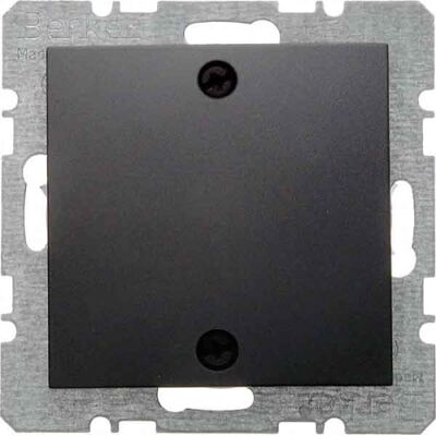 Hager Placa ciega con bastidor atornillada b1/b3/b7 antracita Hager Placa ciega con bastidor atornillada b1/b3/b7 antracita