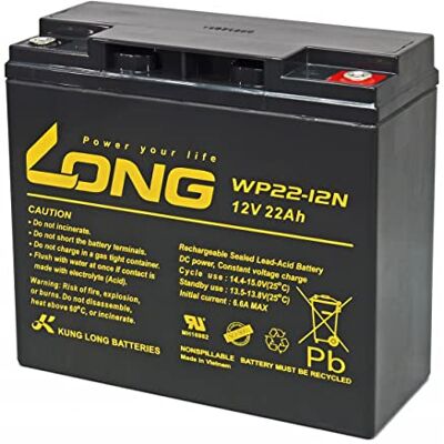 Powery KungLong Batería de Reemplazo para SAI 12V 22Ah cíclica Powery KungLong Batería de Reemplazo para SAI 12V 22Ah cíclica