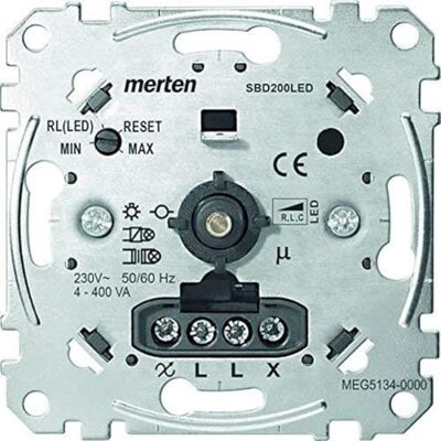 Schneider Electric Merten MEG5134-0000 Regulador Giratorio Universal - Interruptor Regulador Schneider Electric Merten MEG5134-0000 Regulador Giratorio Universal - Interruptor Regulador
