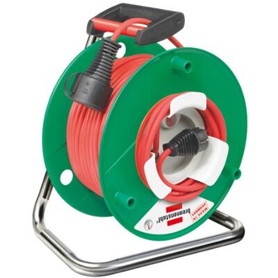 Brennenstuhl Carrete de cable de 25 m de jardín, serie Garant G + Bretec mango ergonómico, diámetro 24 cm, verde Brennenstuhl Carrete de cable de 25 m de jardín, serie Garant G + Bretec mango ergonómico, diámetro 24 cm, verde