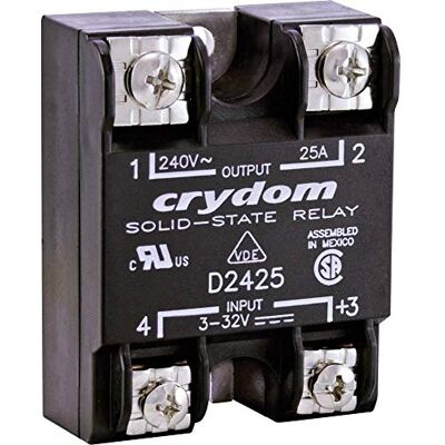 Crydom Relé de Semiconductores 10A Voltaje de Contacto (Máx.): 280 V/AC a la conmutación cero voltaje 1 pc(s Crydom Relé de Semiconductores 10A Voltaje de Contacto (Máx.): 280 V/AC a la conmutación cero voltaje 1 pc(s