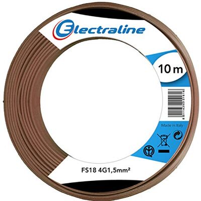 Electraline 4G1,5mm² 10m Cable Marrón - Cable Electraline 4G1,5mm² 10m Cable Marrón - Cable