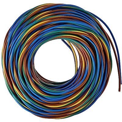 Electraline Cable Unipolar H07 V-K 3X1X1,5 25M Negro/Azul/Amarillo/Verde Electraline Cable Unipolar H07 V-K 3X1X1,5 25M Negro/Azul/Amarillo/Verde