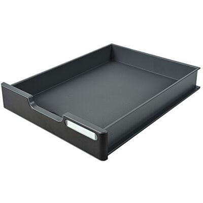 Exacompta Modulodoc Ecoblack Cajón con frontal y porta-etiqueta, 56 mm, color negro Exacompta Modulodoc Ecoblack Cajón con frontal y porta-etiqueta, 56 mm, color negro